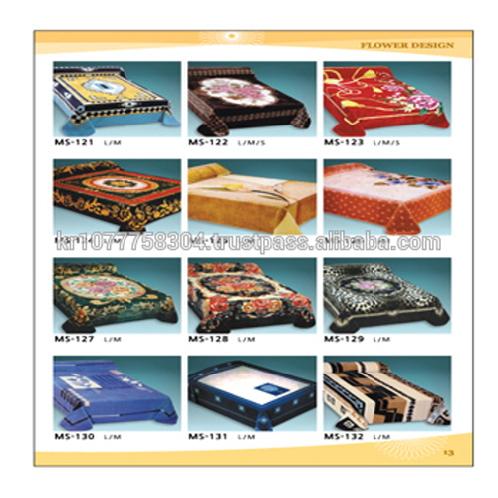 Made in korea 2018 High Quality Blanket / Flower Design The best 100% polyester blanket